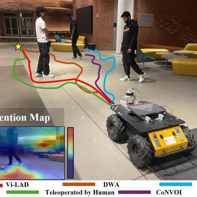 Vi-LAD: Vision-Language Attention Distillation for Socially-Aware Robot Navigation in Dynamic Environments